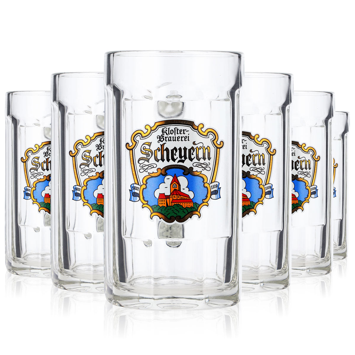 6x Scheyern Monastery Beer Glass Beer Mug 0.25l Beer Mug Rastal Glückauf – View 7