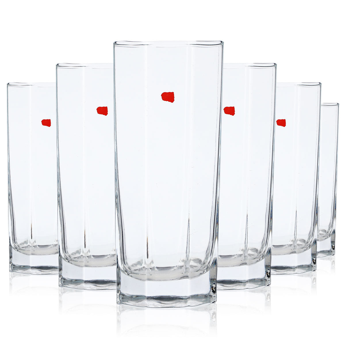 6x King Otto Sparkling Water Glass 0.26l Water Glasses Soft Drink Glasses