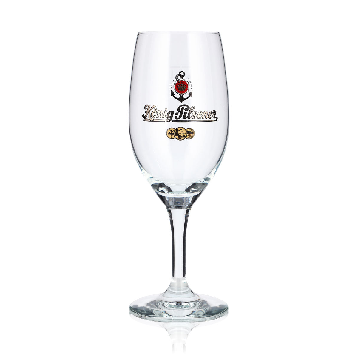 6 König Pilsener Beer Glasses, 0.25 L, Tulip-Shaped, Anker RC Trophy Beer Glass – View 2