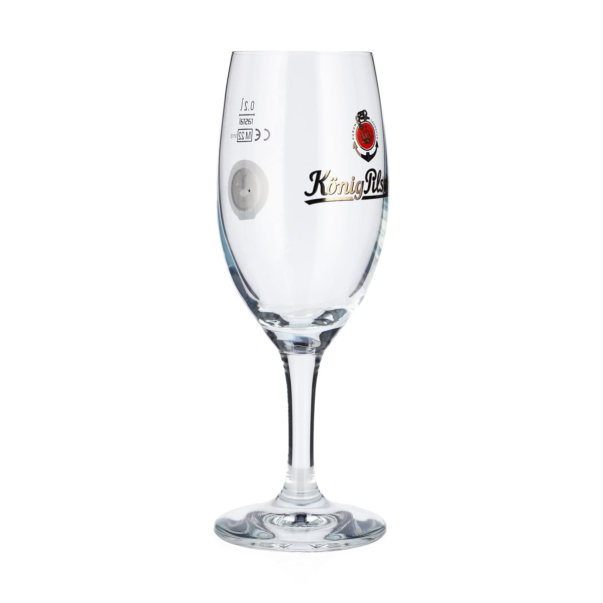 6x König Pilsener Beer Glass, 0.2 L, Trophy-Style, NFC Tag, Rastal Tulip Beer Glass (Set of 6) – View 3