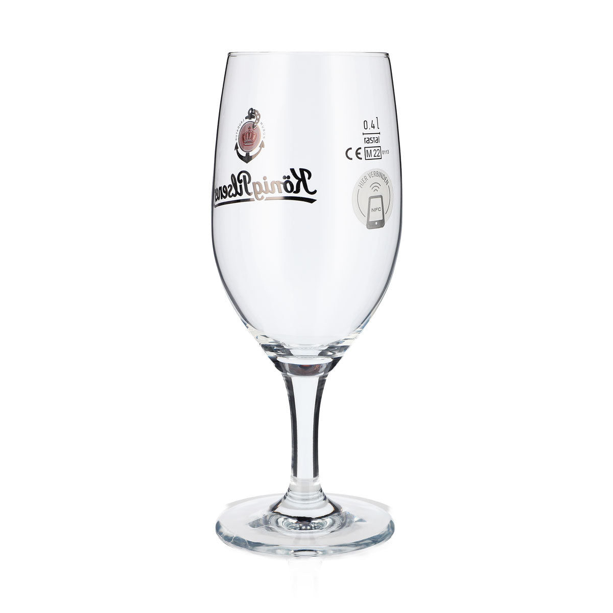 6x König Pilsener beer glass 0.4l goblet glasses with logo anchor NFC Ritzenhoff – View 4