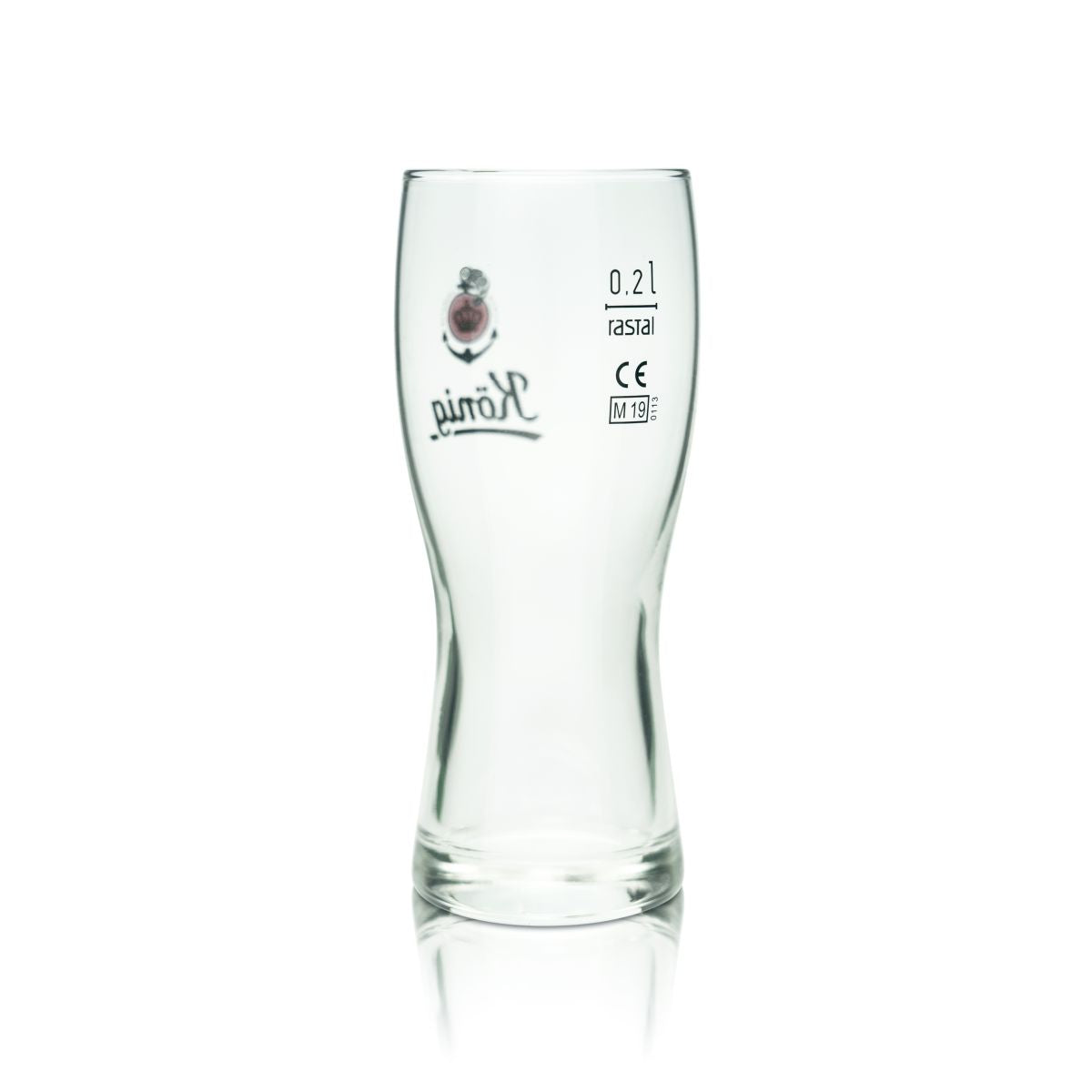6x König Pilsener beer glass 0.2l beer goblet Pilsner glass set Curve Cup Brewery – View 3