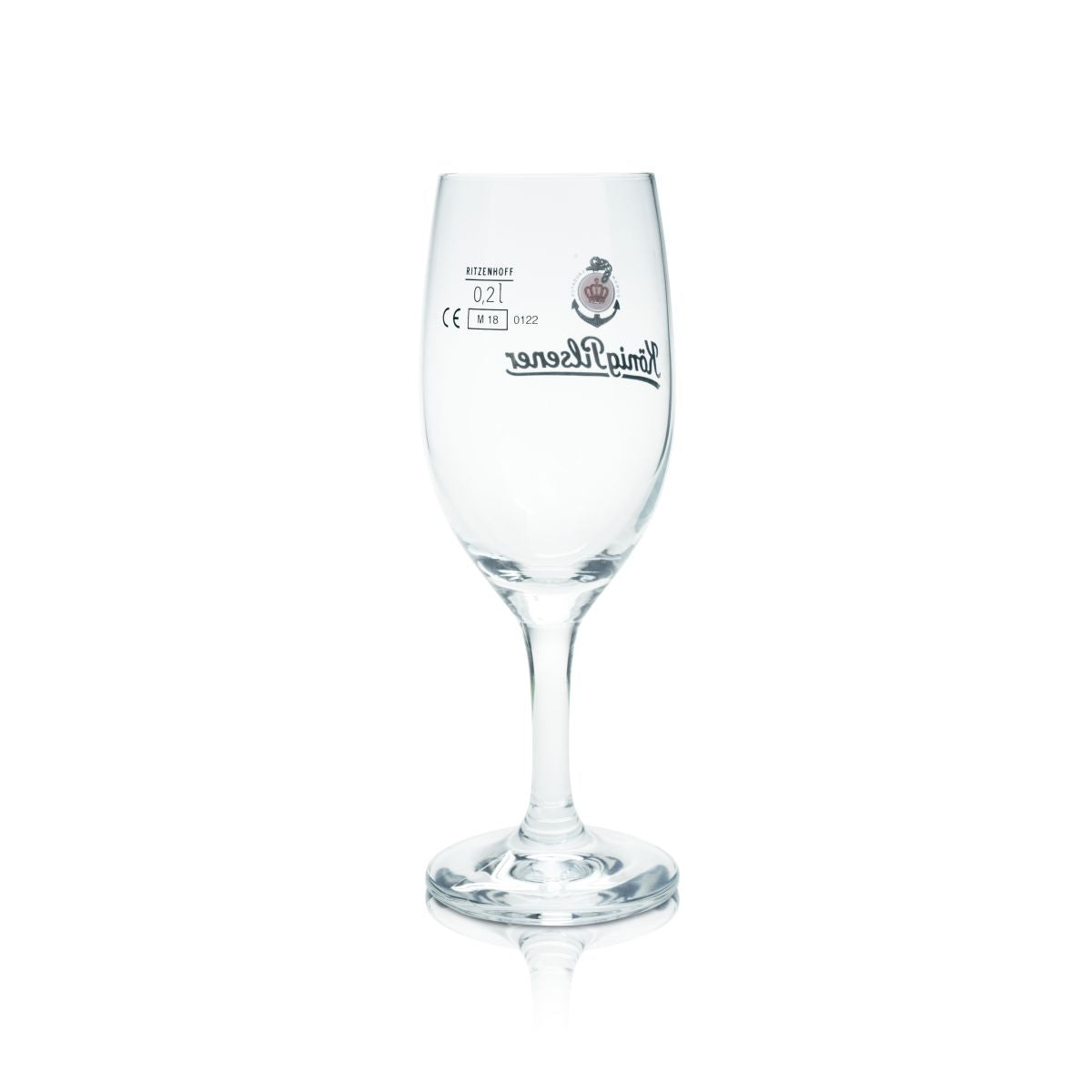 6x König Pilsener beer glass 0.2 l trophy glass Pilstulpe glasses set Brewery Gastro – View 3