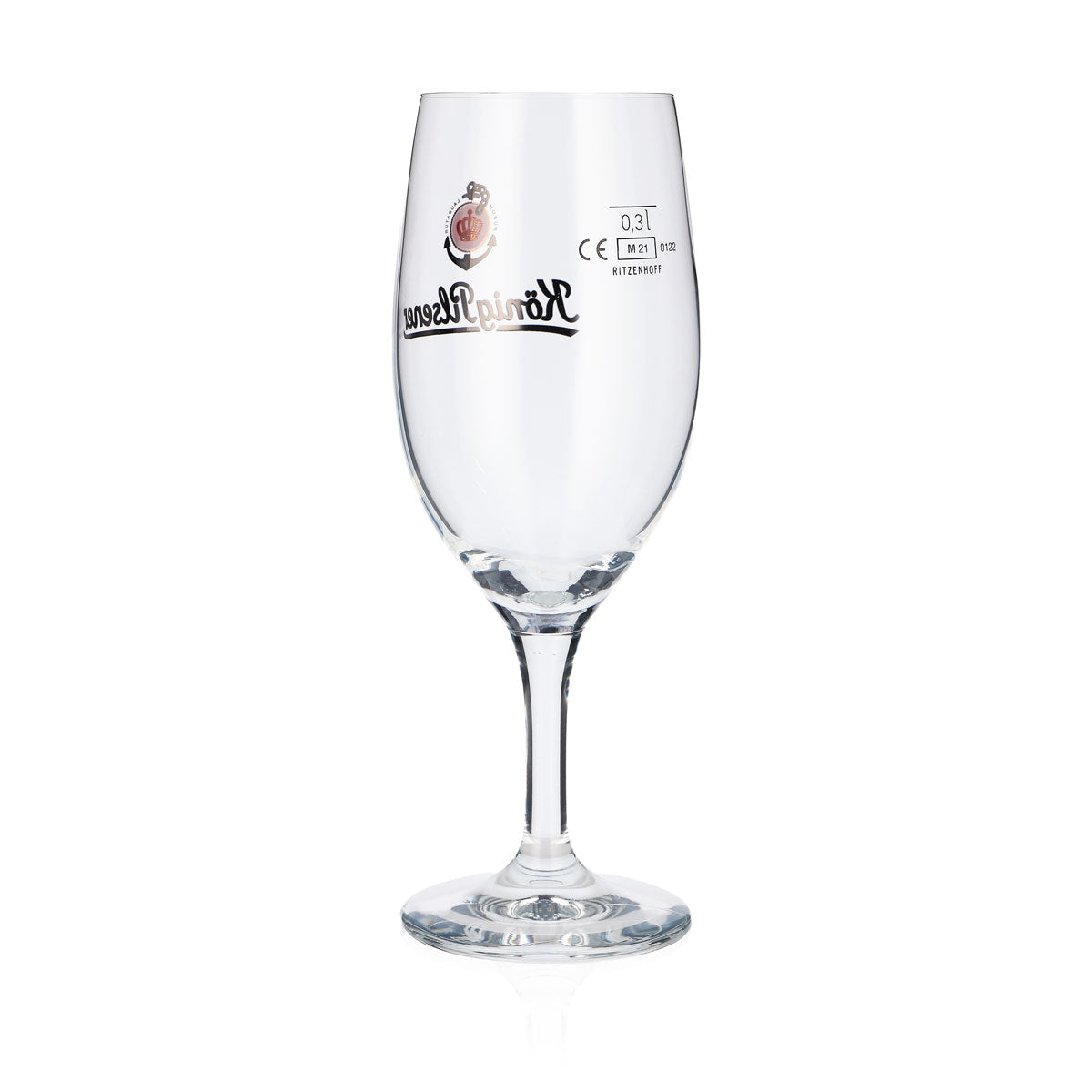 6x König Pilsener beer glasses, 0.3 l, cup shape, logo, anchor, Köpi – View 4