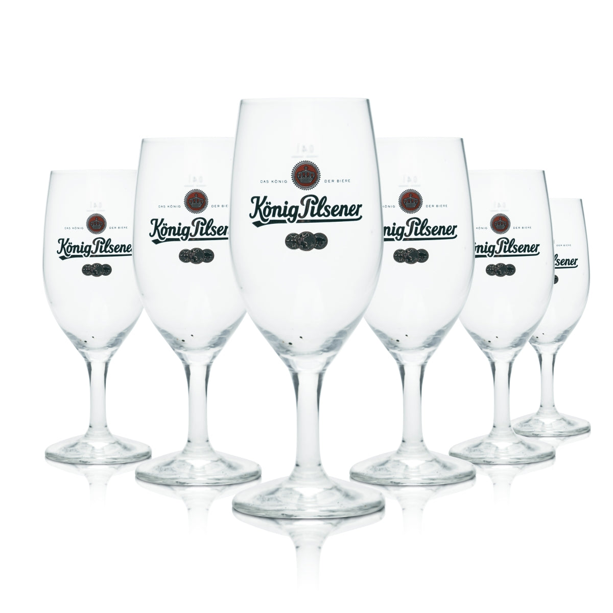 6x King Pilsener Glass 0.4l Beer Tulip Cup Pilsener Glasses Brewery Gastro