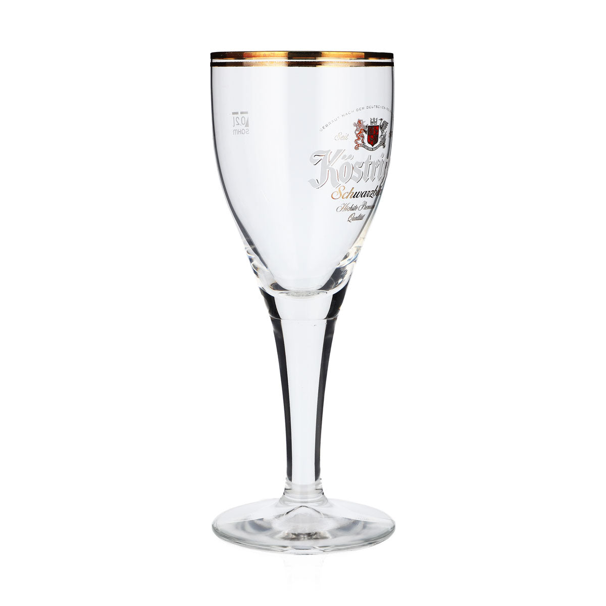 6x Köstritzer beer glasses, 0.2 l goblets, "Schwarzbier" (dark beer), double gold rim – View 3