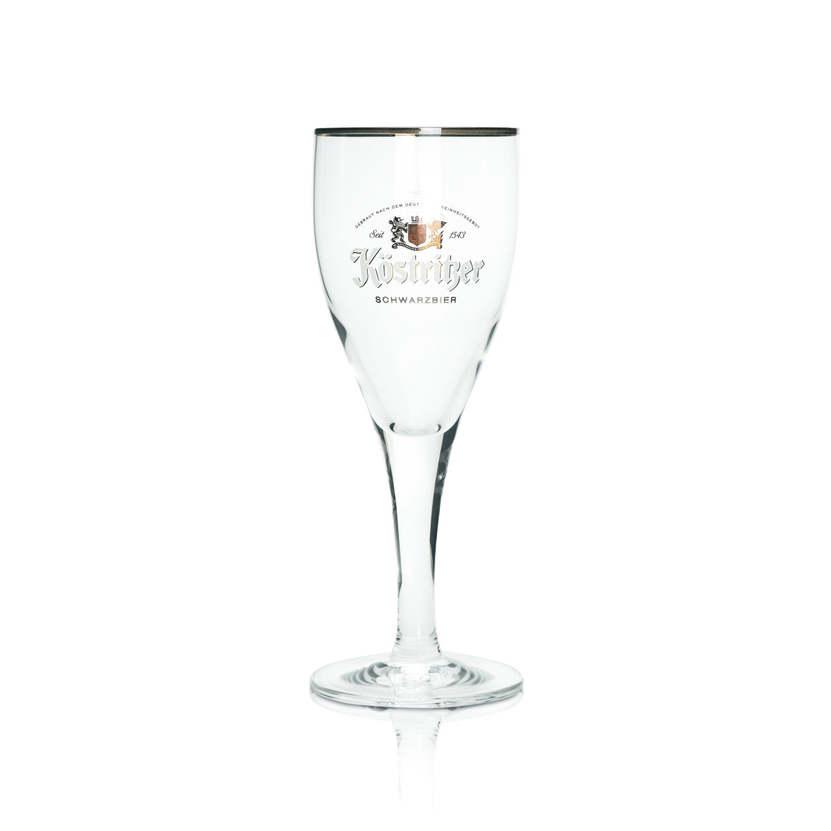 6x Köstritzer Glass 0.3l Tulip Beer Glasses with Gold Rim, Black Beer – View 2