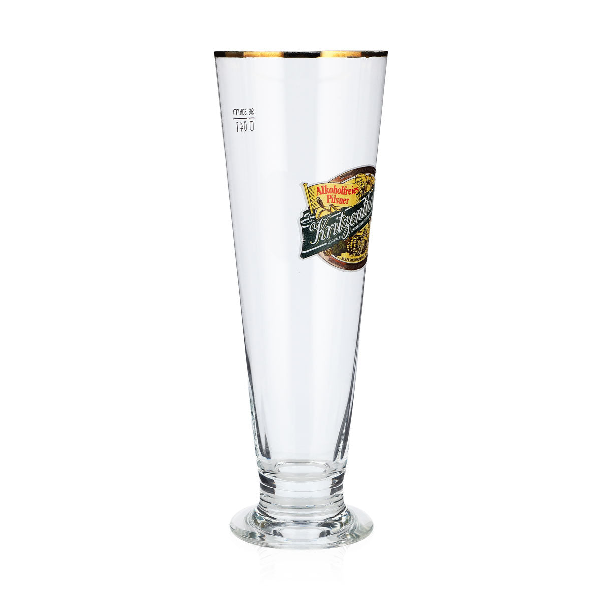 6x Kritzenthaler beer glass 0.4l tulip non-alcoholic gold rim Sahm Florenz – View 3