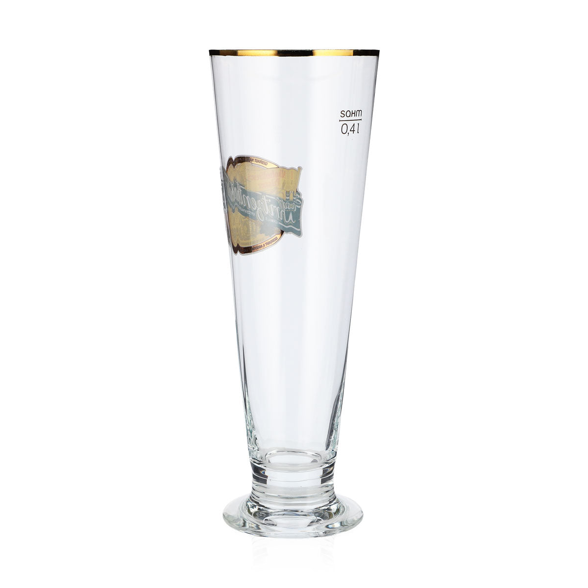 6x Kritzenthaler beer glass 0.4l tulip non-alcoholic gold rim Sahm Florenz – View 4