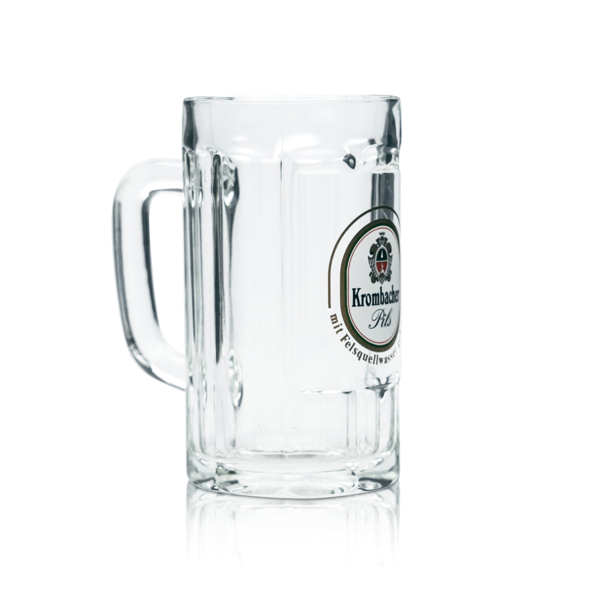 6x Krombacher beer glass 0.2l mug tankard relief glasses gastro pub pilsner – View 3