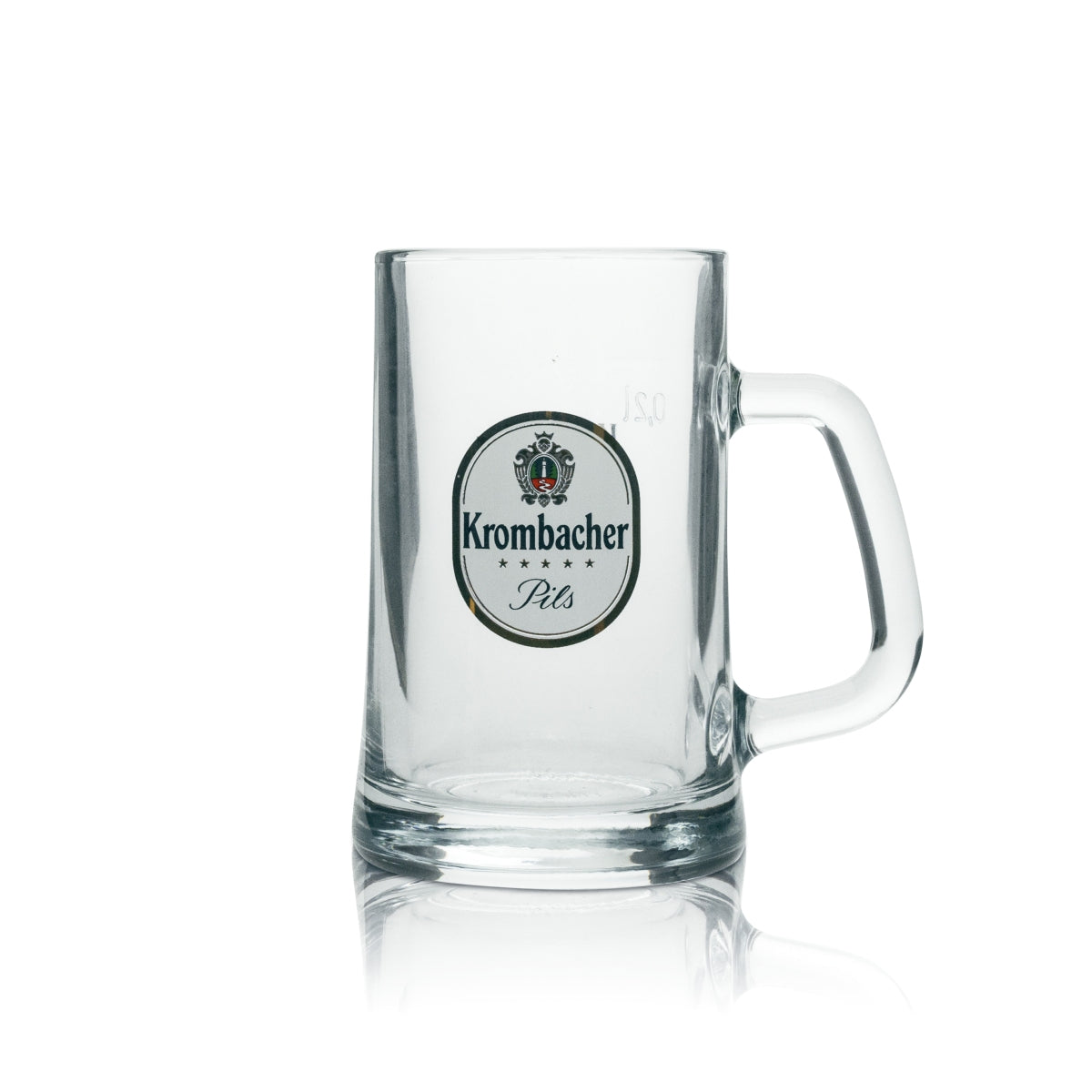 6x Krombacher Beer Glass Mug Pils 0.2l "A Pearl of Nature" Sahm – View 2