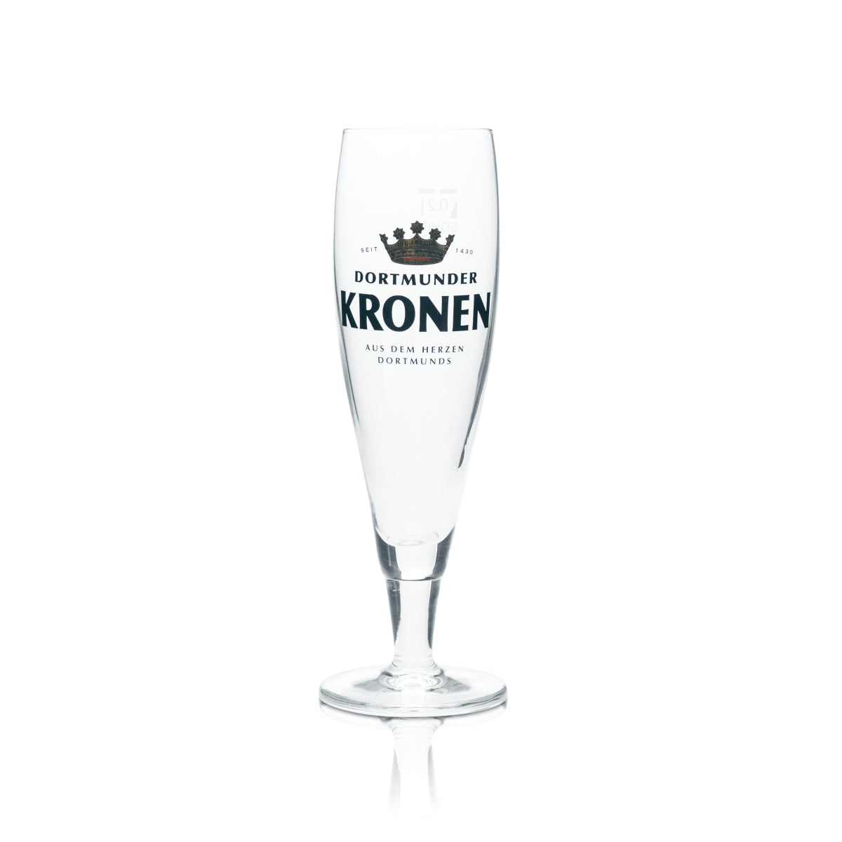 6x Crown Glass 0.2l Beer Trophy Goblet Tulip Cup Glasses Gastro Bar Pub Dortmund – View 2