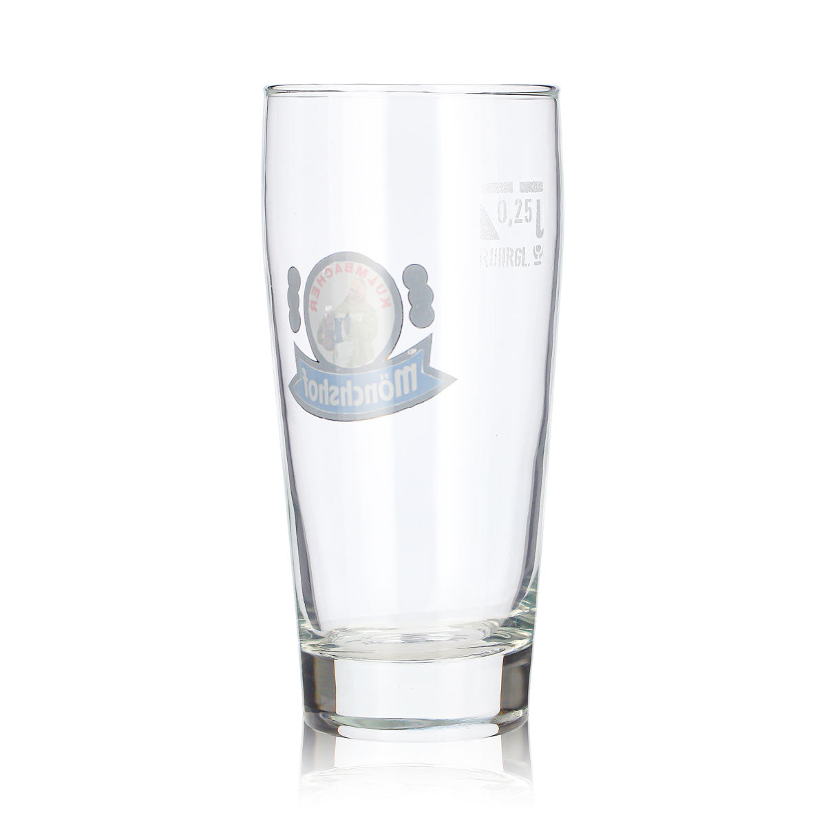 6 Kulmbacher Reichelbräu Beer Glasses, 0.25 L, Mönchshof Ruhrglas (Set of 6) – View 5