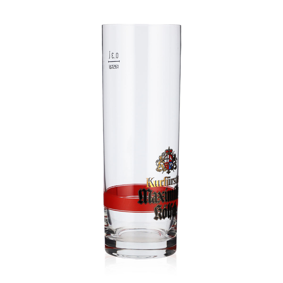 6 Kurfürsten Kölsch Beer Glasses, 0.3 L, Maximilian Red Ring (Set of 6) – View 3