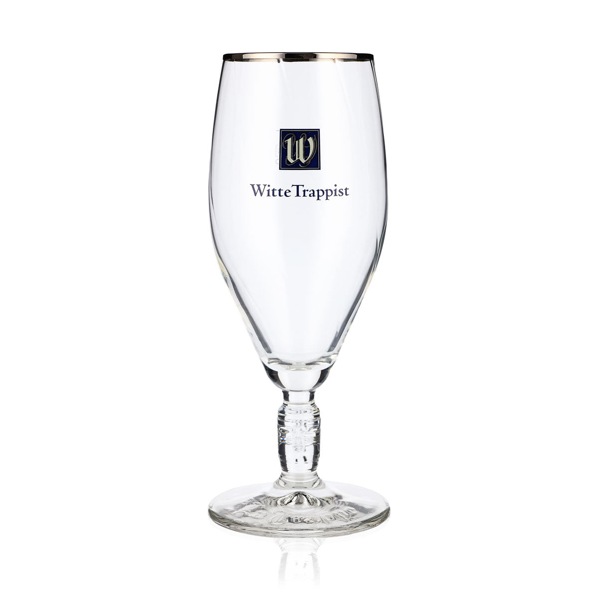6x La Trappe Beer Glass 0.3l Beer Glasses Relief in Stem Cup Gold Rim – View 2