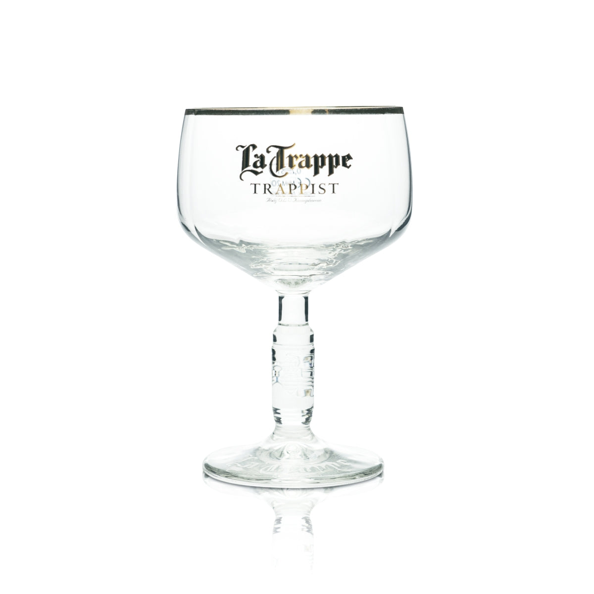 6x La Trappe Beer Glass Goblet Glasses Beer Glasses 0.25l Gold Rim – View 2