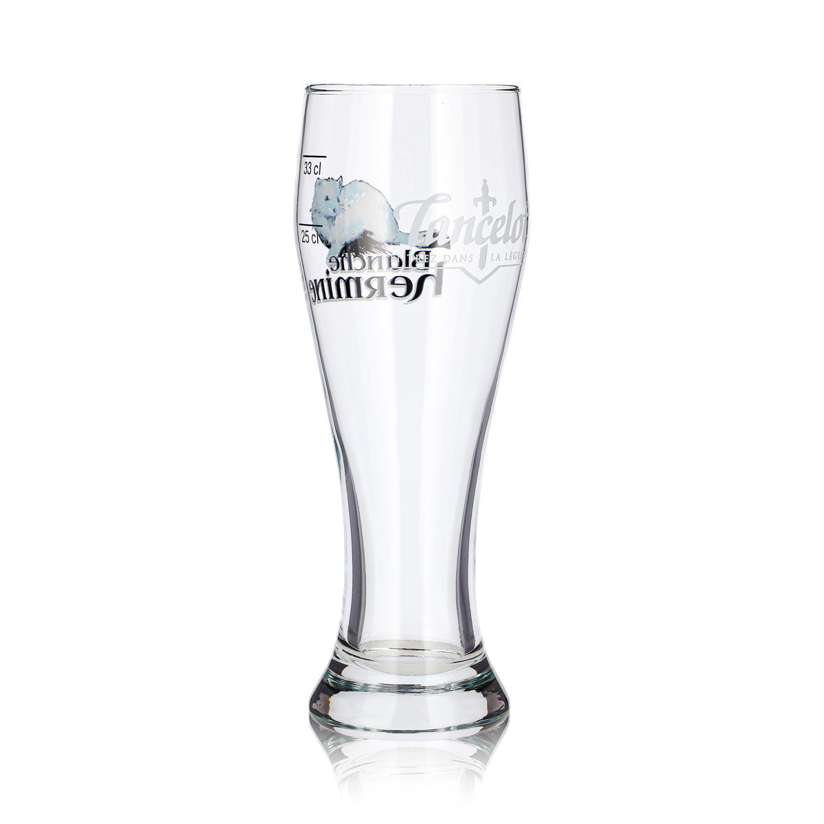 6 Lancelot Beer Glasses (25 cl) + 33 cl Blanche Hermine Goblet – View 5