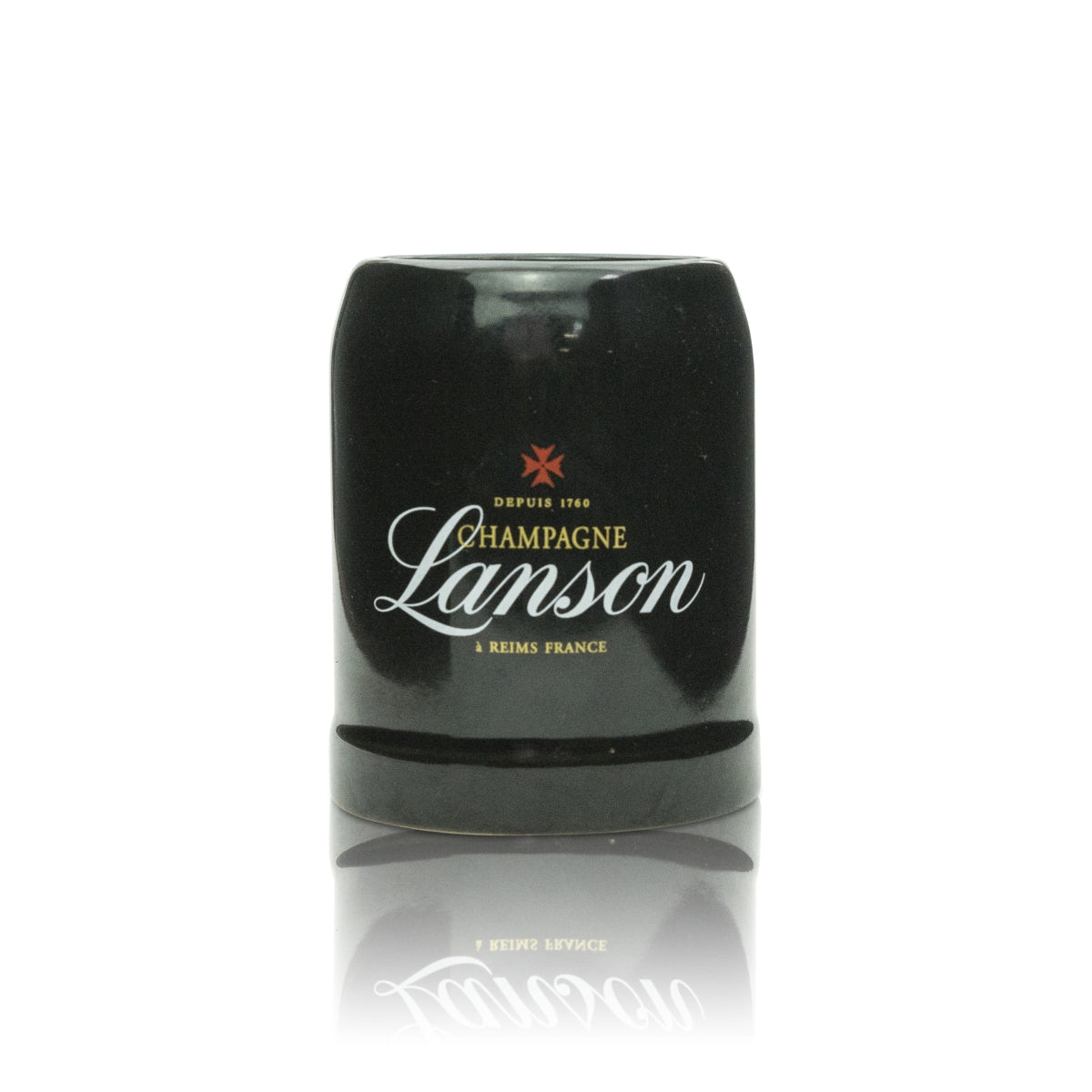 6x Lanson Champagne Glass Mug Black Small – View 2