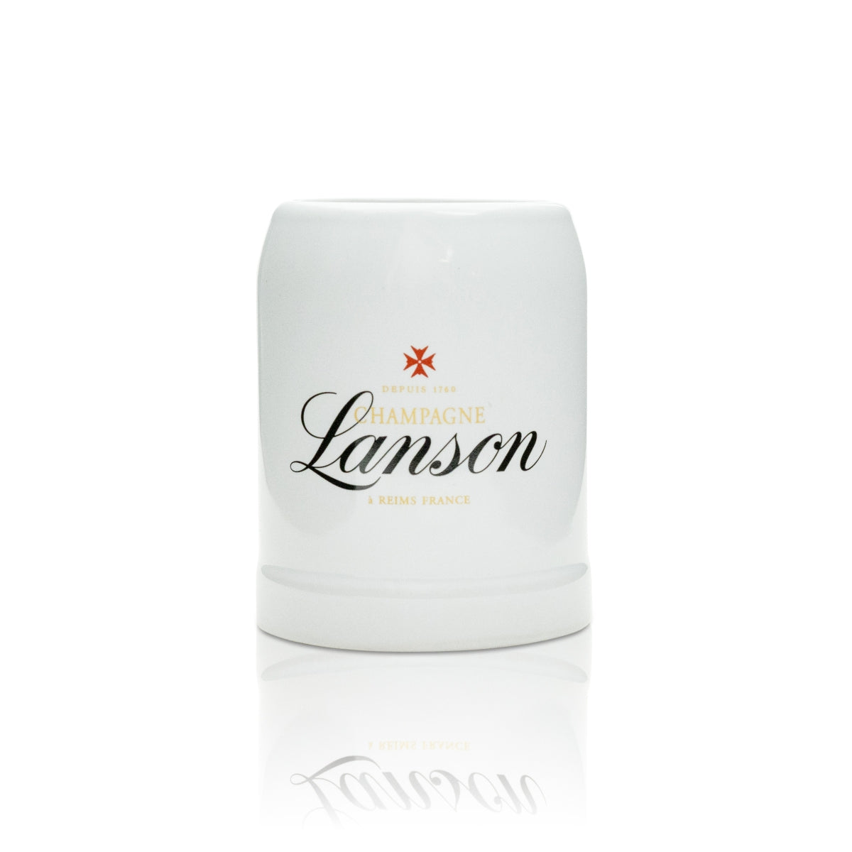 6x Lanson Champagne Glass Mug White Small – View 2