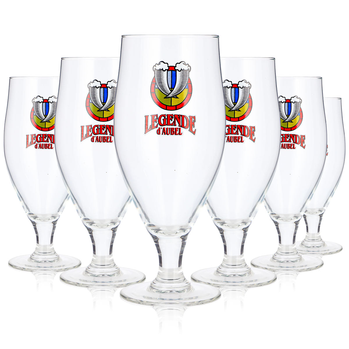 6 Legende d'Aubel Beer Glasses, 0.5 L, Luminarc Cervoise (Set of 6)