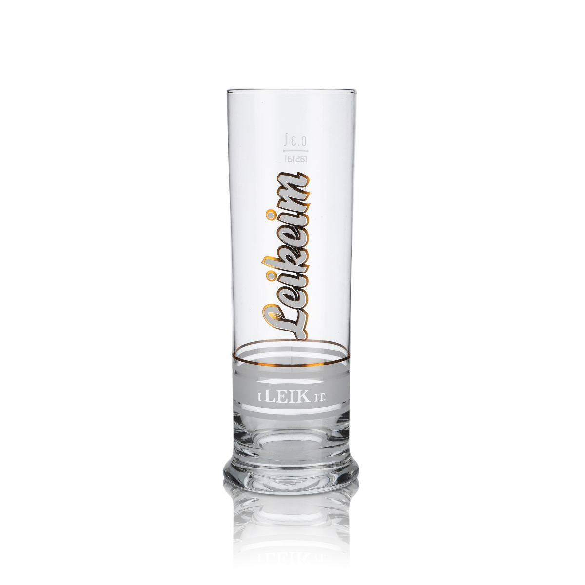 6x Leikeim beer glasses, 0.3 l, Rastal white satin finish, Ring I, leik it stem – View 2