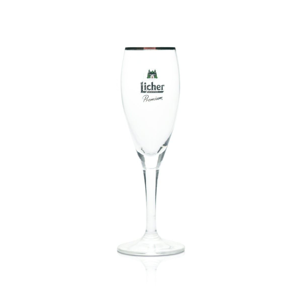 6x Licher Glass 0.1l Beer Trophy Tulip Goblet Glasses Gold Rim Premium Pils Brewery – View 2