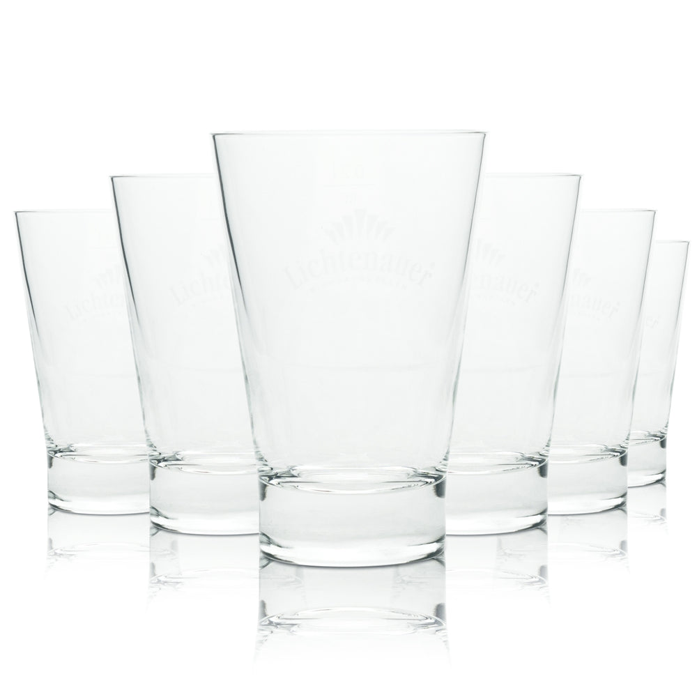 6x Lichtenauer Water Tumpler Glasses 21cl Gastro Glasses Mineral Water Hotel Bar