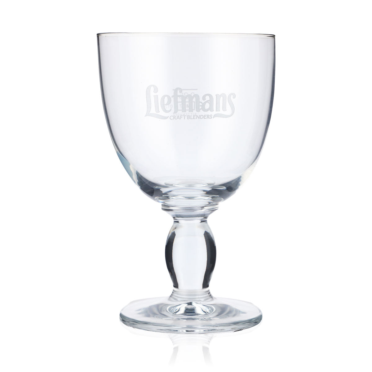 6x Liefmans Beer Glass 0.25l Goblet Beer Glasses Chalice Bowl White Logo – View 2