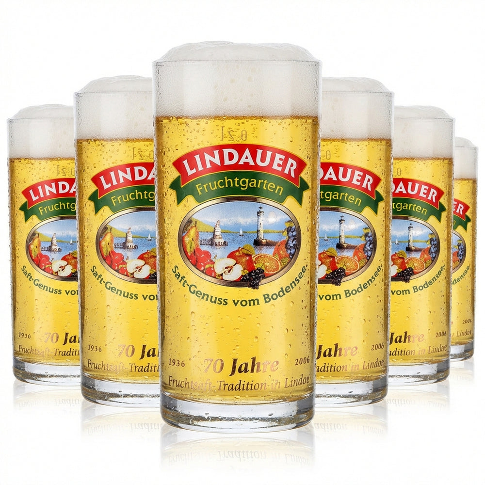 6x Lindauer juice glass 0.2l Juice glasses Glasses Cups 70 years of Rastal