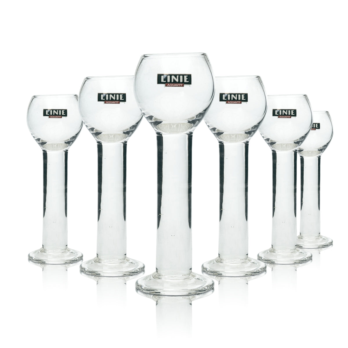 6x Aquavit Mini Cup Shot Glasses 2cl Glasses Short Schnapps Stamper Balloon