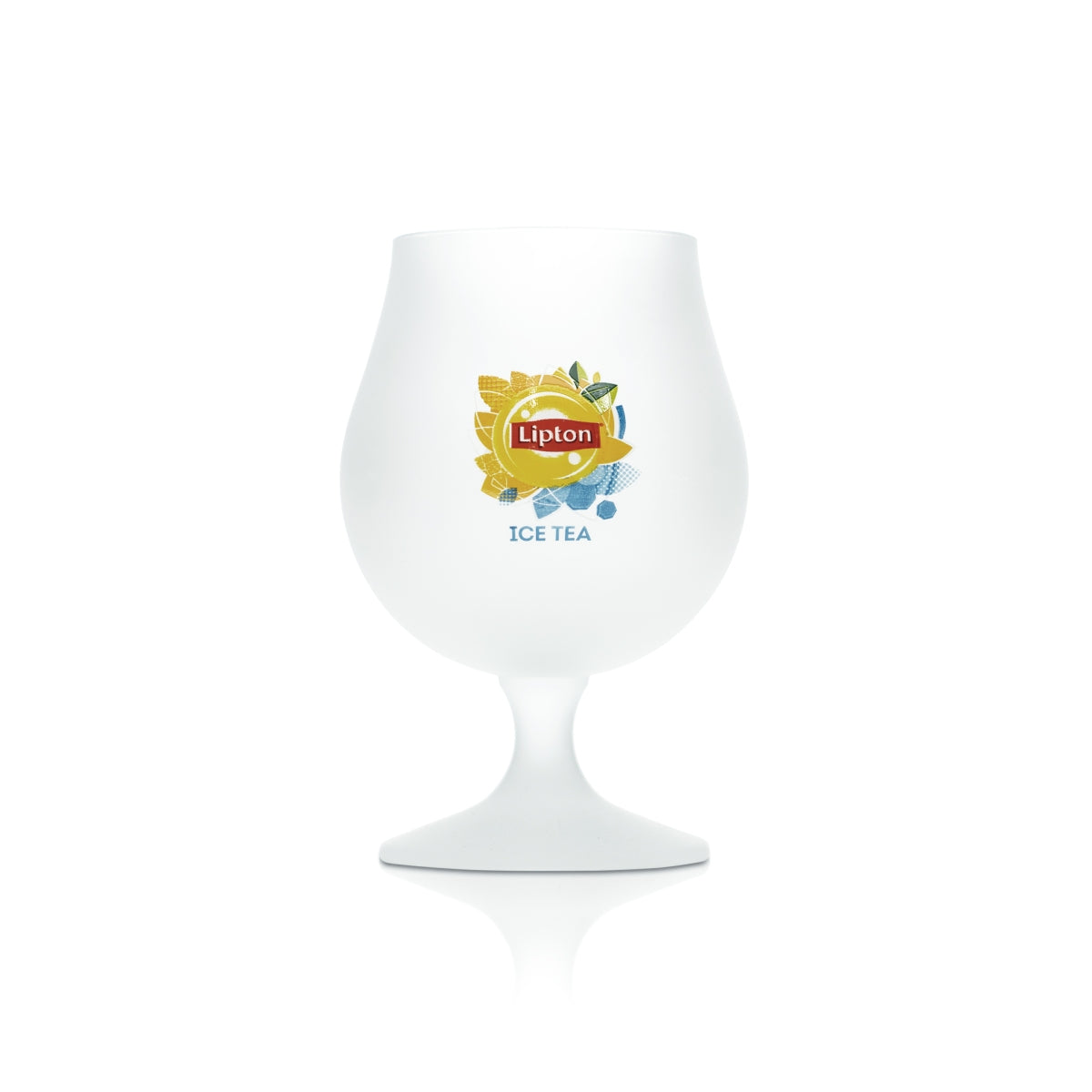 6x Lipton Iced Tea Glass 0.3l Frosted Tulip Goblet Glasses Long Drink Cocktail – View 2