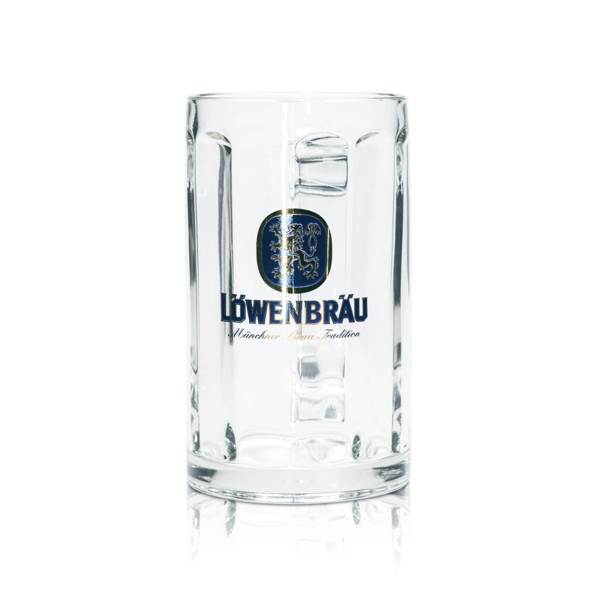6x Löwenbräu beer glass 0.3l mug Glückauf Rastal Seidel handle glasses mugs Beer – View 2