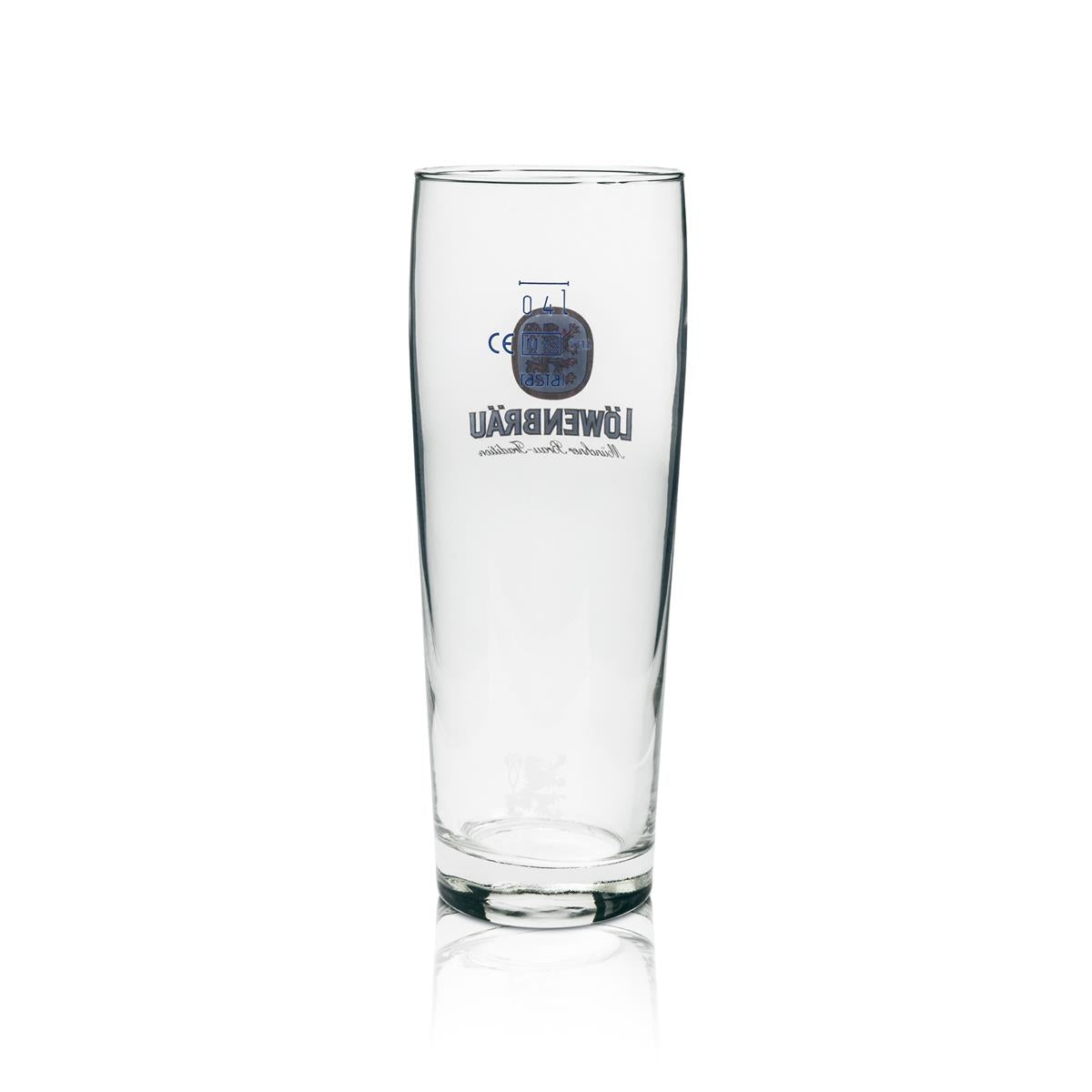 6x Löwenbräu beer glass 0.4l Willi Becher Rastal – View 4