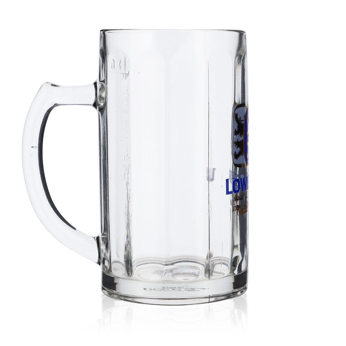 6x Löwenbräu beer glasses, 0.4 l mug, Seidel tankard, Moldau, B-grade – View 4
