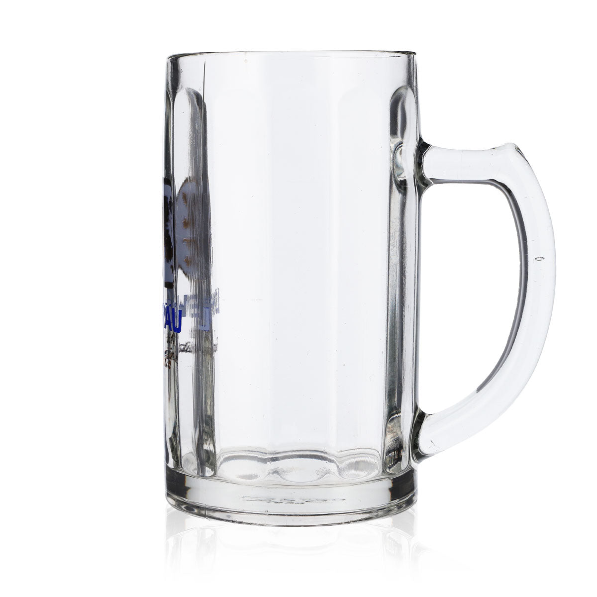 6x Löwenbräu beer glasses, 0.4 l mug, Seidel tankard, Moldau, B-grade – View 6