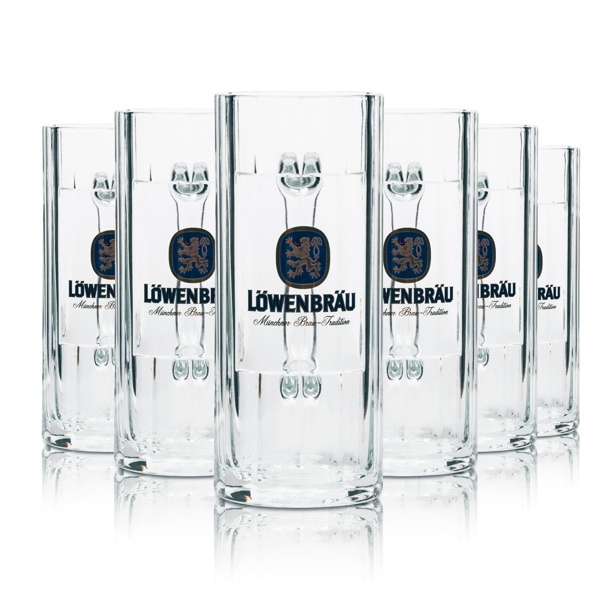 6x Löwenbräu beer glass mug 0.3 l – View 5