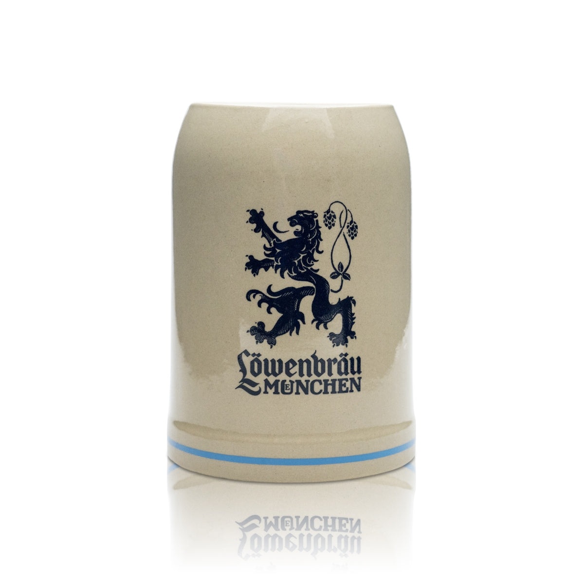 Löwenbräu beer mug glass 0.5 l beer mug tankard Seidel glasses Munich brewery – View 2