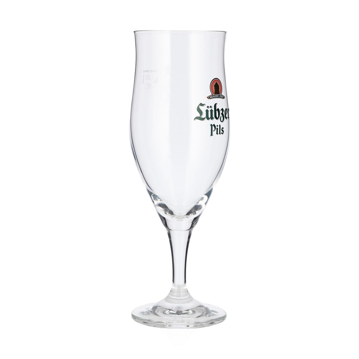 6 Lübzer Beer Glasses, 0.25 L, Tulip-Shaped, Green Logo, Ritzenhoff Beer Glass – View 3
