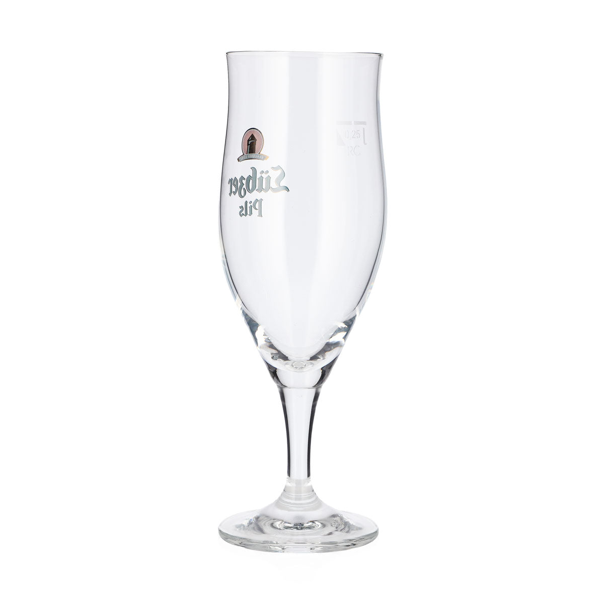 6 Lübzer Beer Glasses, 0.25 L, Tulip-Shaped, Green Logo, Ritzenhoff Beer Glass – View 4
