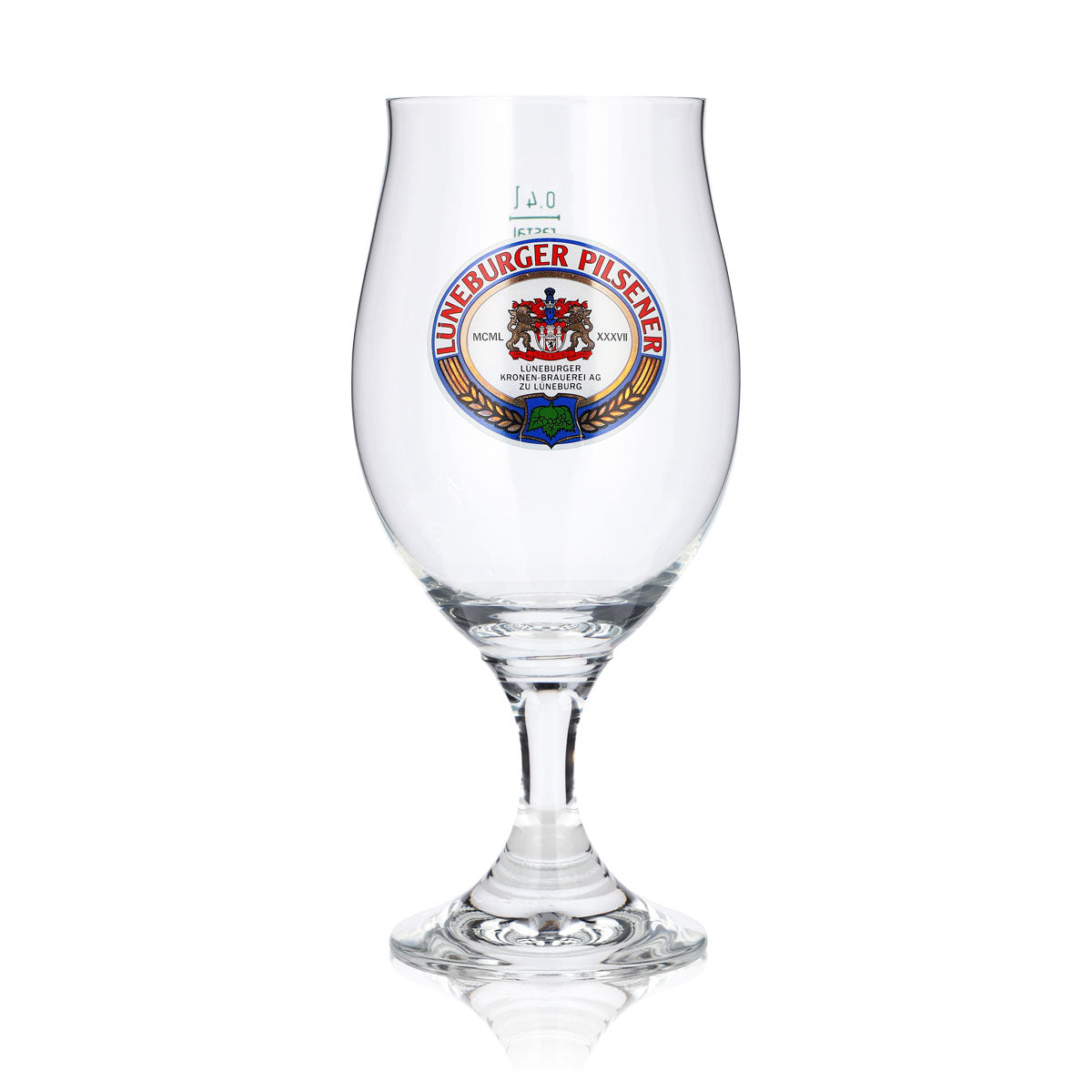 6 Lüneburg Pilsner Beer Glasses, 0.4 L, Tulip-Shaped, Rastal Beer Glasses – View 2