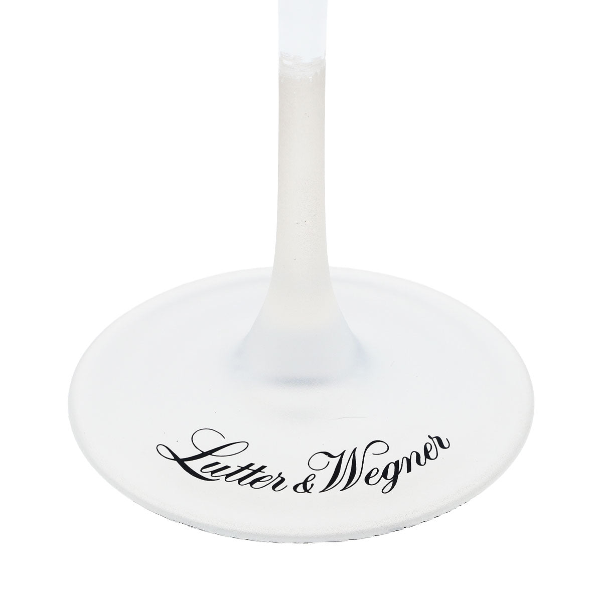 6x Lutter & Wegner Sparkling Wine Glasses 0.1l Sparkling Wine Glasses Flute Glasses Satin Finish Base – View 4