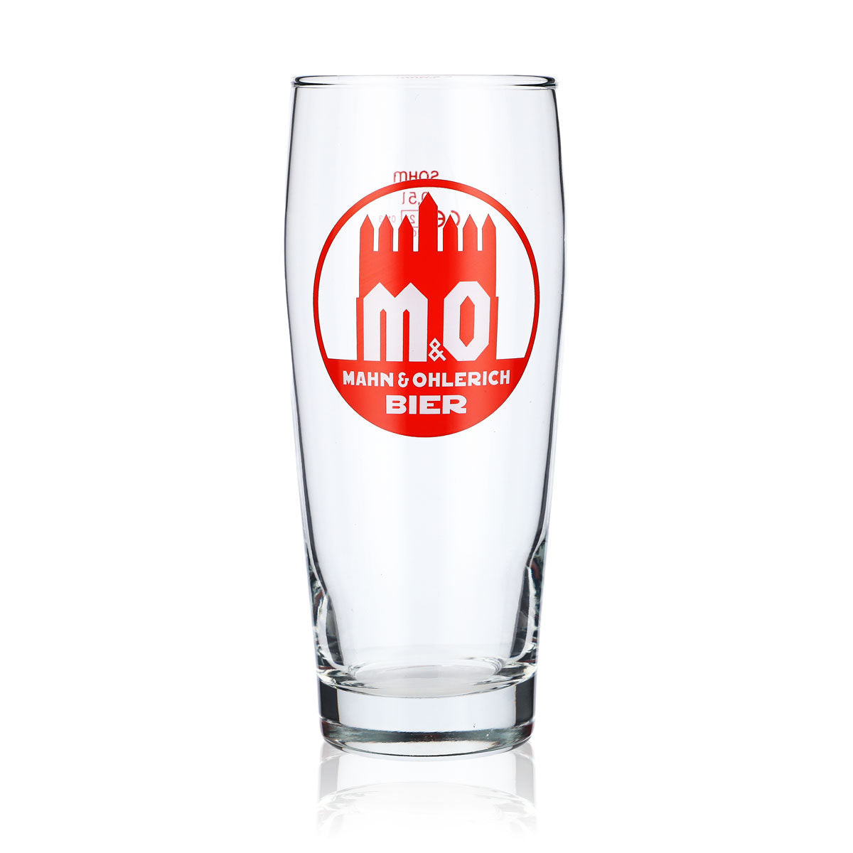 6x Mahn & Ohlerich beer glasses, 0.5 l, Willi-Becher logo in orange Sahm – View 2