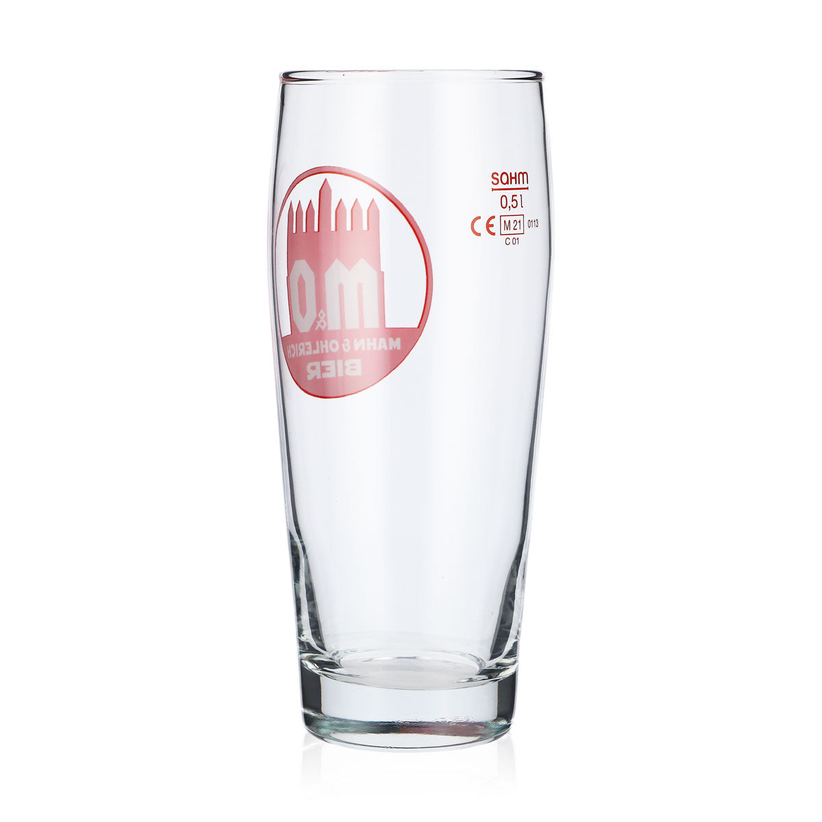 6x Mahn & Ohlerich beer glasses, 0.5 l, Willi-Becher logo in orange Sahm – View 4