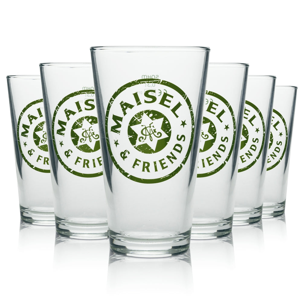 6x Maisel & Friends Beer Glass Exclusive Tumbler 3 colors 300ml