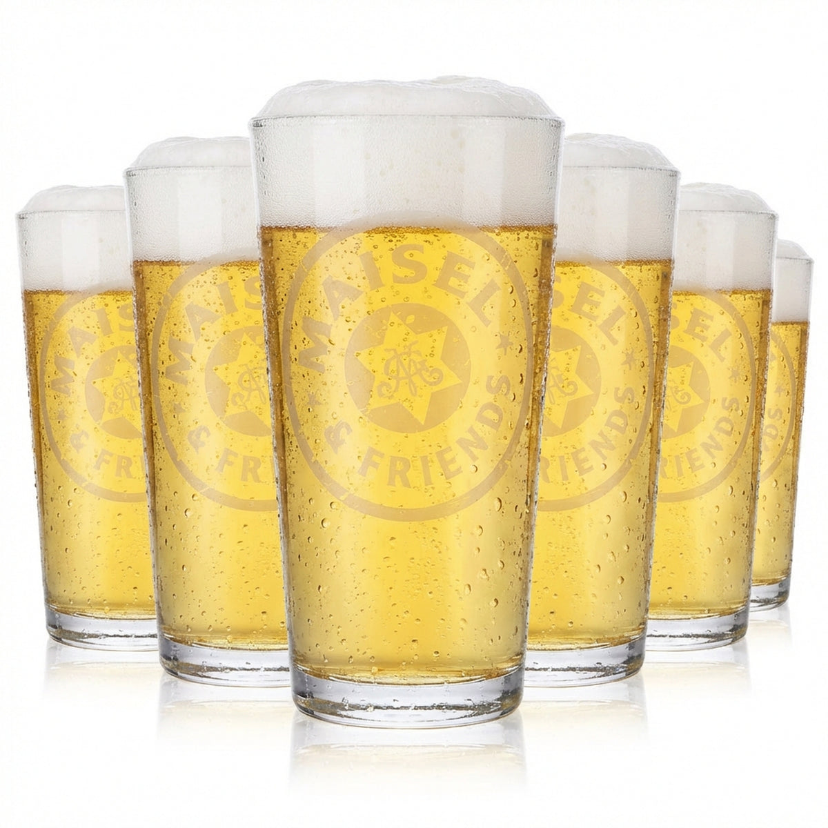 6x Maisel Weisse Willibecher beer glasses Frankonia 0.5l white satin finish – View 2