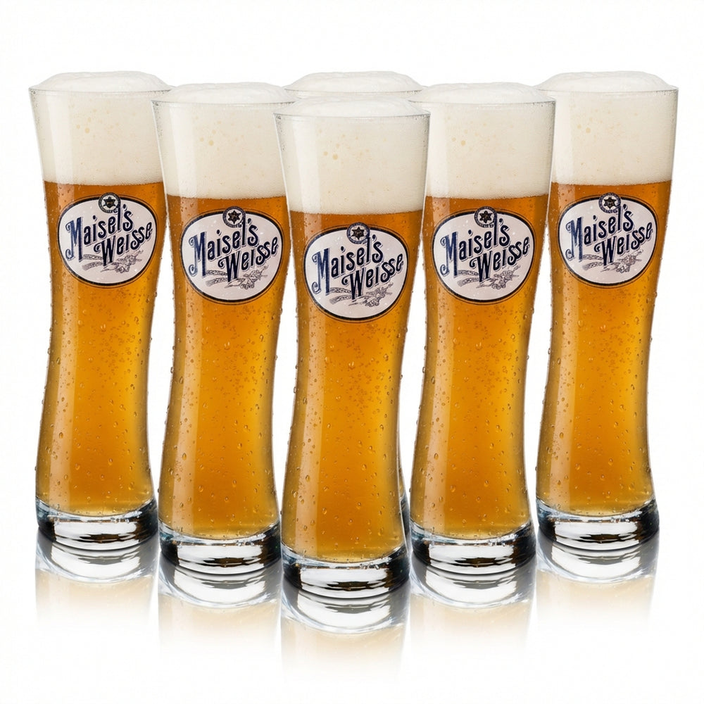 6x Maisels Weisse Beer Glass Wheat 0.5l Designer Glass Sahm