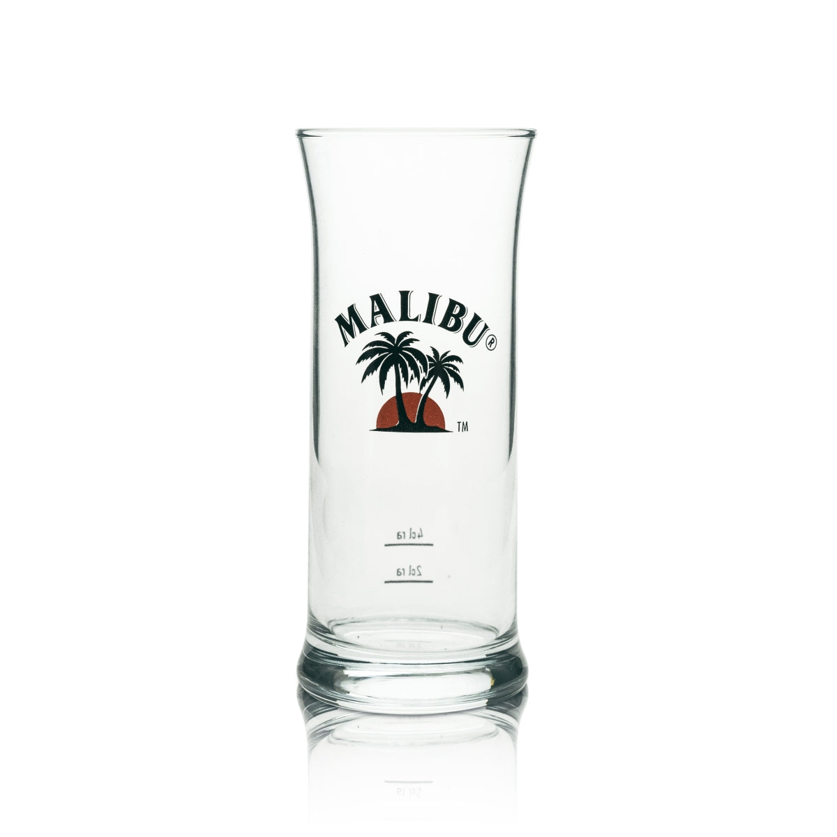 6x Malibu liqueur glass, long drink, V-shape – View 2