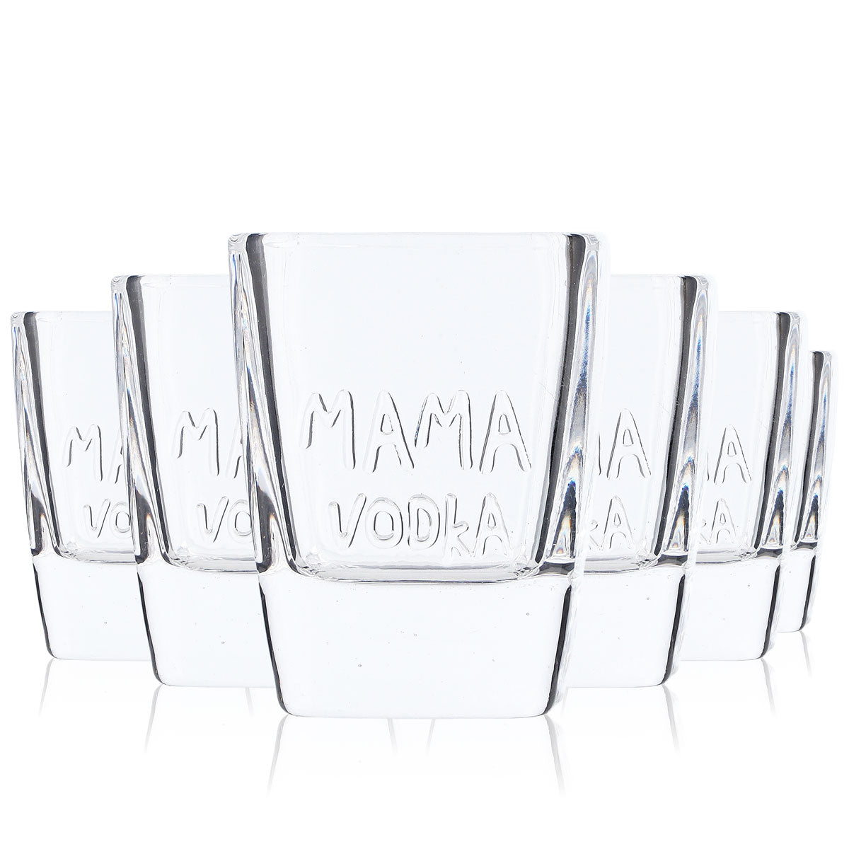 6x Mama Vodka Glass 5cl Shot Glasses Shot Glass Stamper Shot Glass