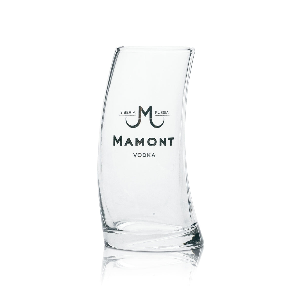 6x Mamont Vodka Glass 0.1l Curved Stamper Short Shot Long Drink Glasses Russia – View 2