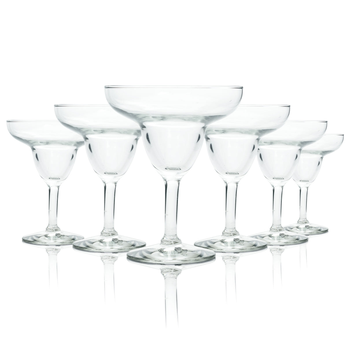 6x Margarita Glass Bowl 0.2l Durobor Cocktail Glasses Long Drink Goblet Martini